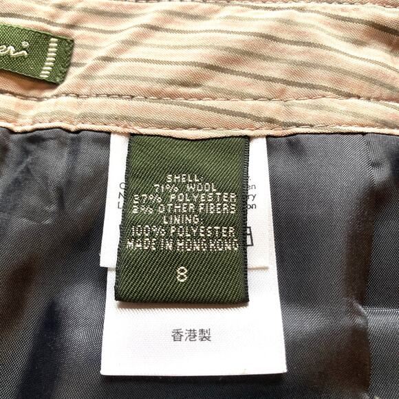 Eddie Bauer Women Skirt Wool Blend with 6 Pockets and Front Slit Sz 8 And Top - Picture 8 of 13